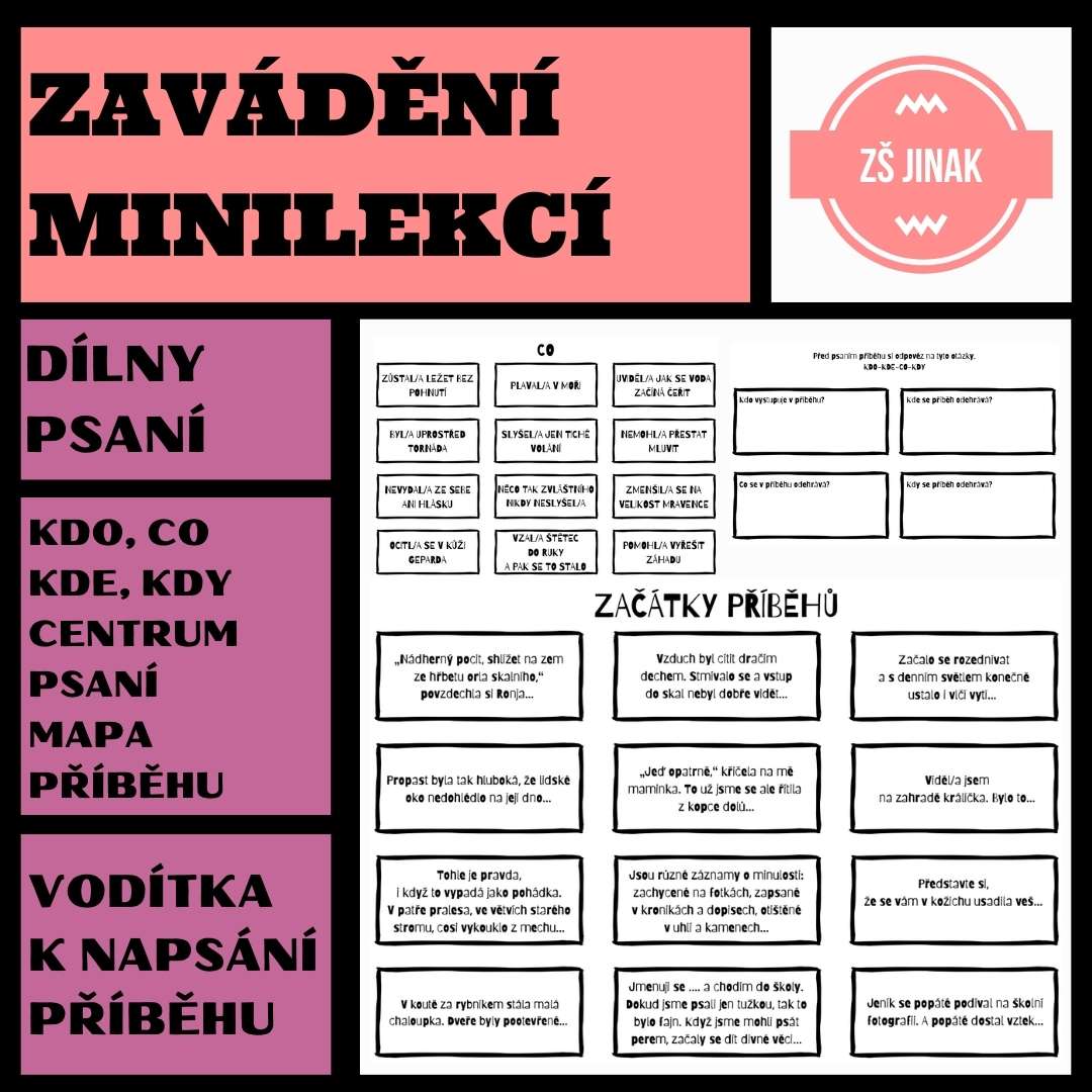 DÍLNY PSANÍ - zavádění minilekcí