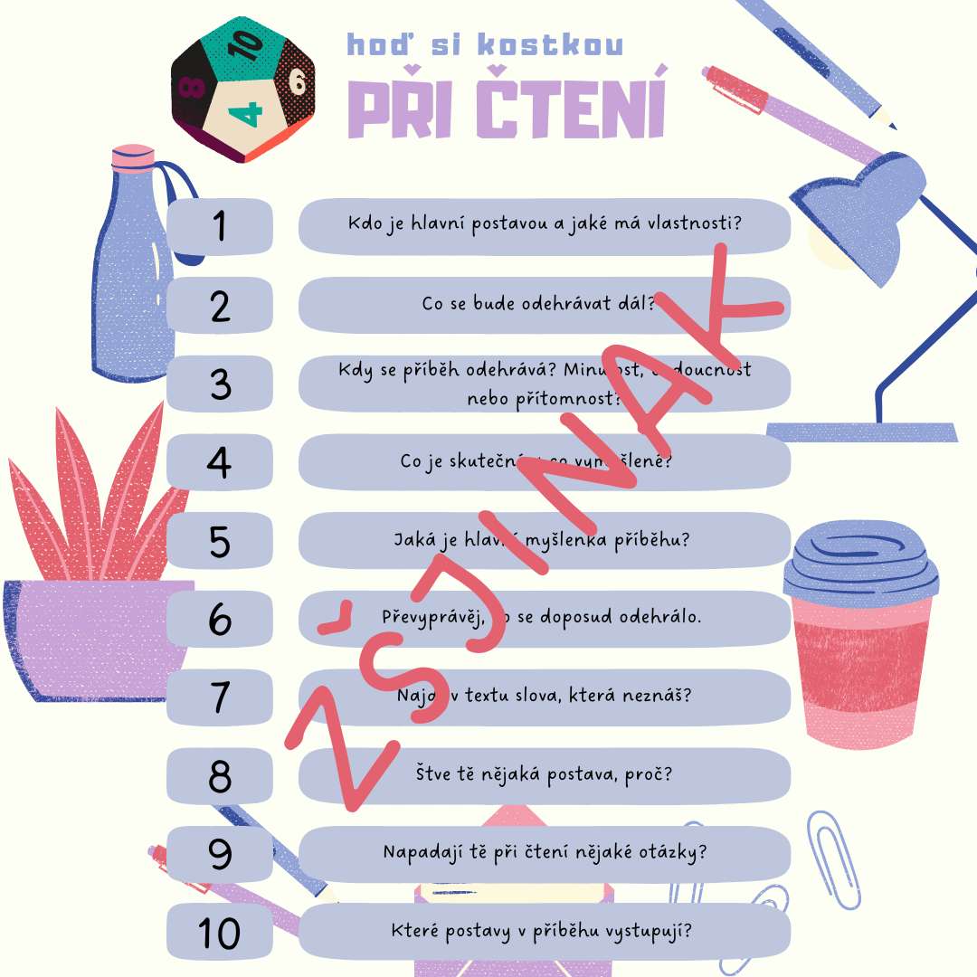 HOĎ SI KOSTKOU - otázky ke čtení - Obrázek 2