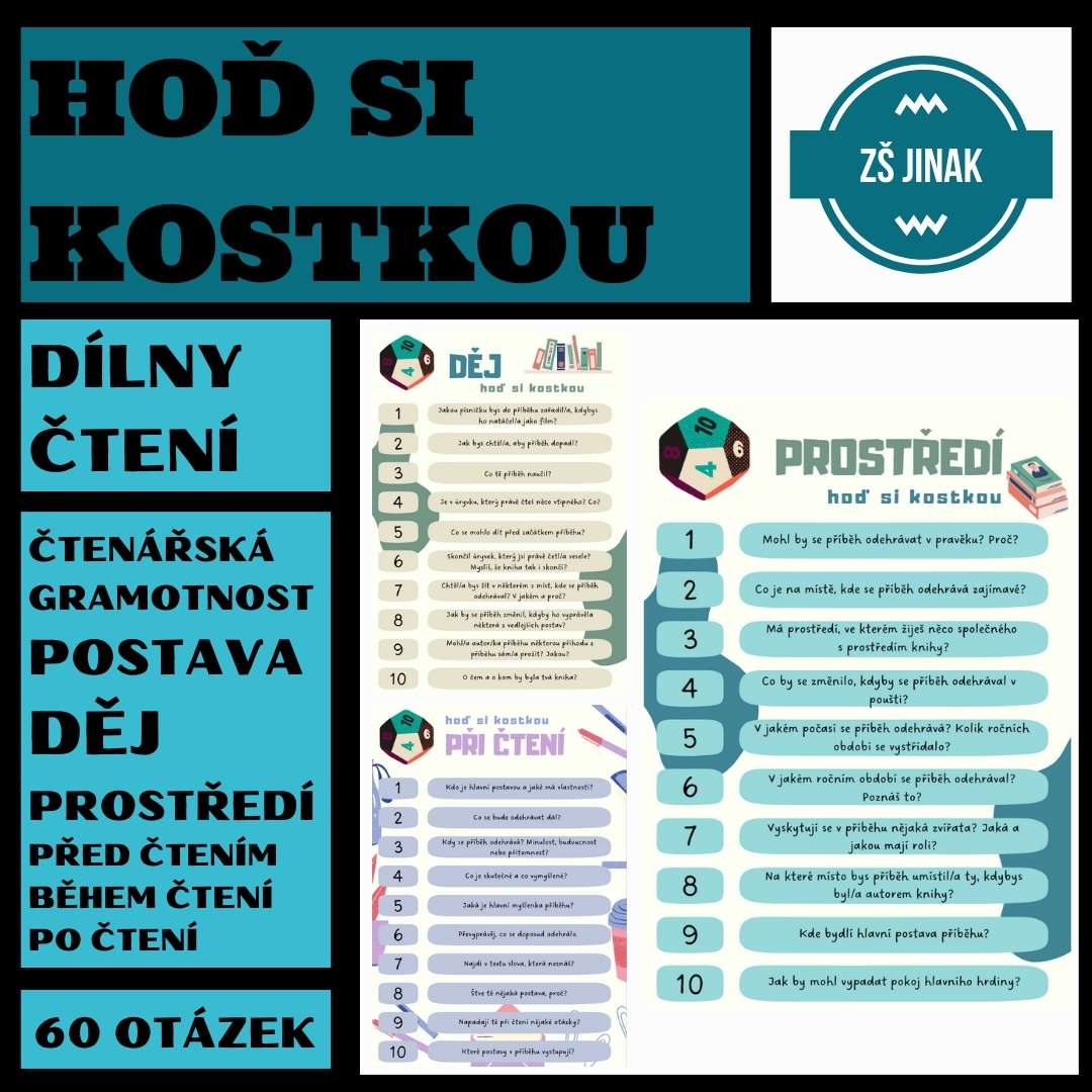 HOĎ SI KOSTKOU - otázky ke čtení