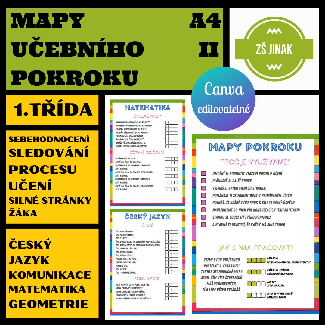 MAPY UČEBNÍHO POKROKU II - 1.třída