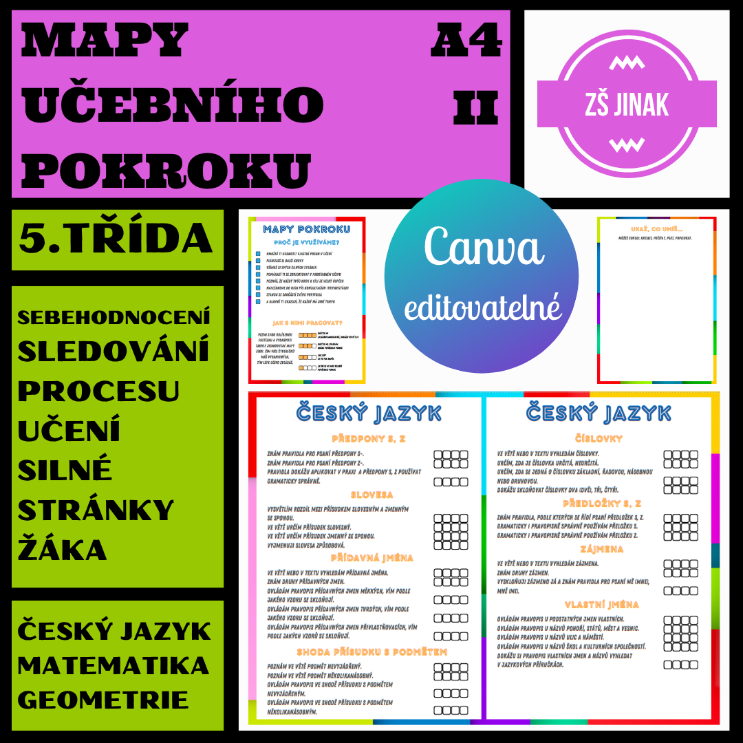MAPY UČEBNÍHO POKROKU II - 5.třída
