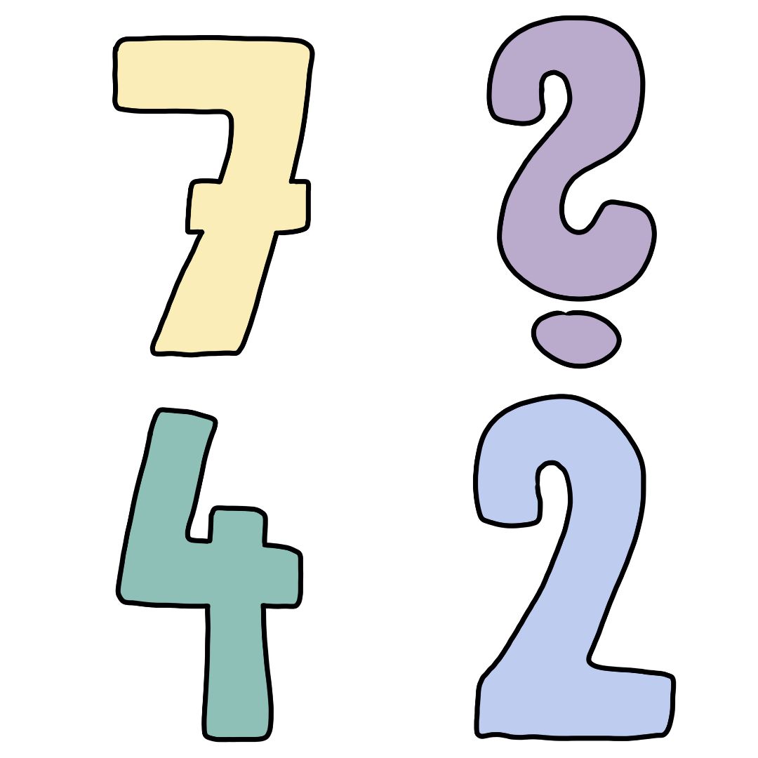 PÍSMENA A ČÍSLICE - pastelové barvy - Obrázek 10