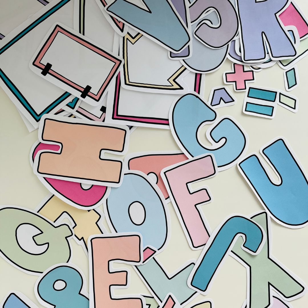 PÍSMENA A ČÍSLICE - pastelové barvy - Obrázek 4