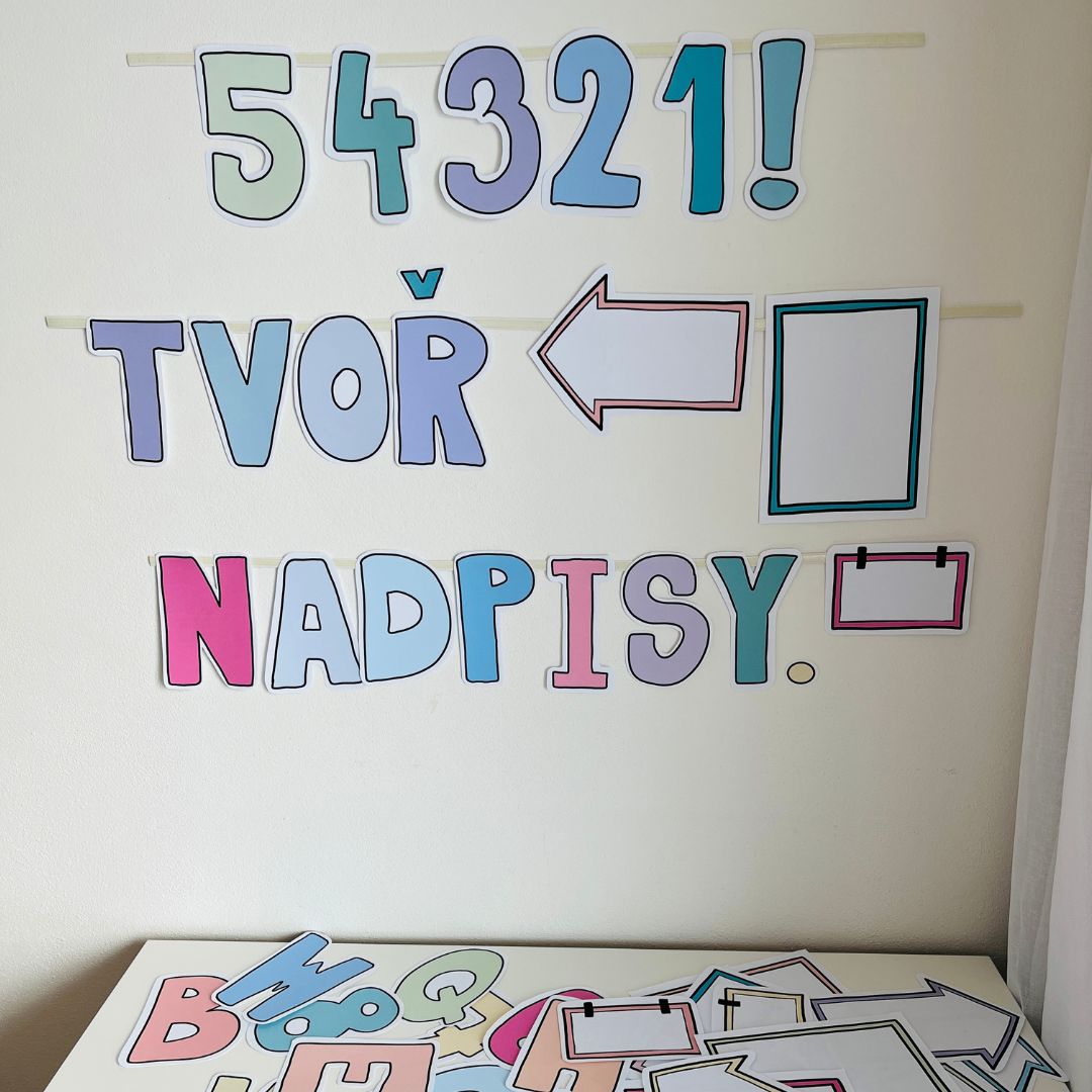 PÍSMENA A ČÍSLICE - pastelové barvy - Obrázek 5